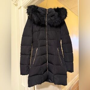 Chic Black Long Puffer Coat